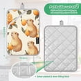 thumbnail image 3 of BZSMCE Pot Holder Oven Mitts Cooking baking Orange Mice Creative Pattern Size:7x9.8in, 3 of 7