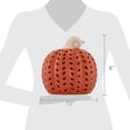 thumbnail image 5 of Light-Up Ceramic Pumpkin Tabletop Decoration, Orange, 8", Fall by Way To Celebrate, 5 of 5