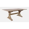 thumbnail image 2 of Jofran Carlyle Crossing Modern Rustic Solid Wood Extension 78" Dining Table, 2 of 5