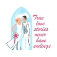 thumbnail image 3 of CafePress - TRUE LOVE STORIES Pajamas - Women's Dark Pajamas, 3 of 4