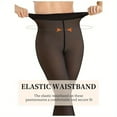 thumbnail image 2 of Women's Fleece-Lined Sheer Leggings – Faux See-Through Thermal High-Waisted Thick Winter Tights, 2 of 6