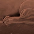 thumbnail image 4 of Benzara BM177164 Resin Sleeping Lion on A Rectangular Bar Sculpture - Chocolate Brown, 4 of 5