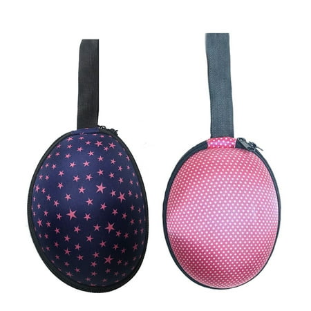 

2Pcs Travel Bra Bags Underwear Storage Bags Invisible Bra Pouches Semi-circle Storage Bags