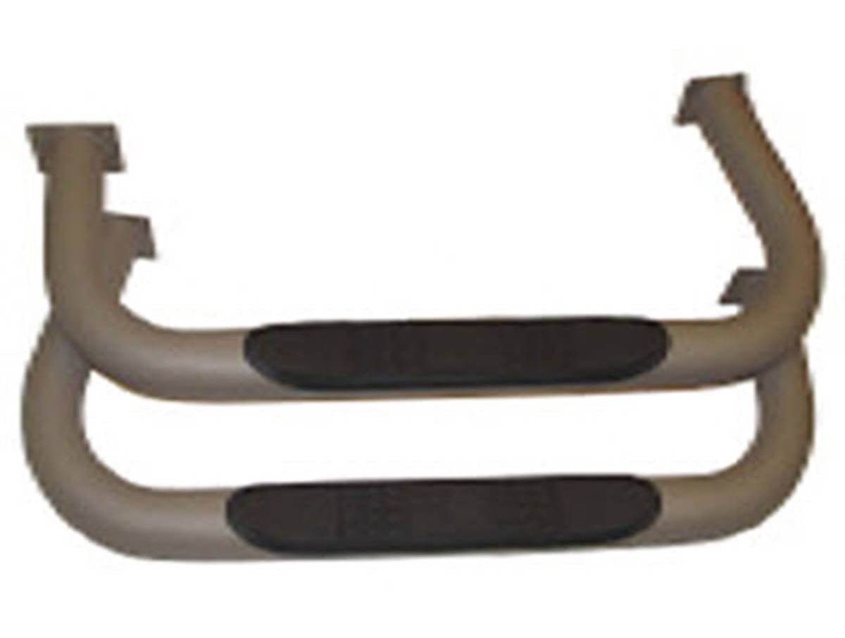 Rugged Ridge by RealTruck Round Tube Side Steps for Jeep CJ | Black | 11504.03 | Compatible with 1976-1986 Jeep CJ