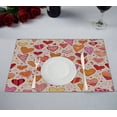 thumbnail image 1 of EREHome Set de 2 Sets de Table Cœurs de la Saint-Valentin 12x18 Pouces, 1 of 2