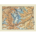 thumbnail image 2 of Baedeker 24x19 Gold Ornate Wood Framed with Double Matting Museum Art Print Titled - Winterberg Mountains Region Switzerland, 2 of 4