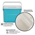 thumbnail image 3 of Igloo 28 QT Laguna Hard-Sided Ice Chest Cooler, Aqua Blue and White, 3 of 11