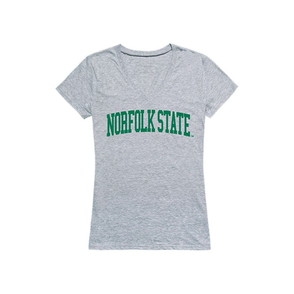 NSU Norfolk State University Game Day Women's Tee TShirt Heather Grey