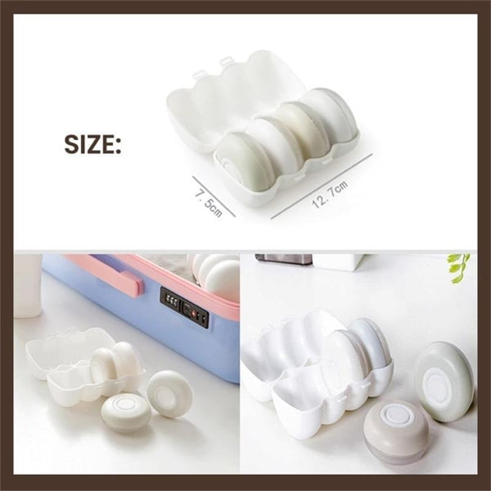 Lunxisen 16 Pcs Travel Pods Leak-Proof Silicone Bottles Portable Press-Type Shampoo Gel Container Toiletries Storage Box for Vacation Gym Travel Essentials