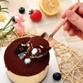 thumbnail image 5 of Yuarrent NUEVA CUCHARA PARA HELADO DE ACERO INOXIDABLE, DISPOSITIVO DE COCINA, CUCHARA PARA SORBET DE BARBACOA PARA FIESTA, SERVIDOR Mostrada Oro rosa pala plana, 5 of 5
