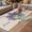 Lavender SlateBlue Beige, variant on Purple Lavender Outdoor Rug for Patio/Deck/Porch, Non-Slip Large Area Rug 4 x 6 Ft, Spring Floral Daisy Butterfly Leaves Beige Indoor Outdoor Rugs Washable Area Rugs, Camping Rug Carpet Runner