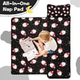 thumbnail image 4 of Black Christmas Santa Pattern Toddler Nap Mats for Kids Preschool,60"x20" Sleeping Mat Bag or Kids,Toddler Sleeping Bag,Toddler Nap Mat or Daycare, 4 of 6