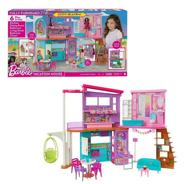 Set de Juego Barbie Casa de Muñecas Malibú Walmart en línea