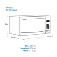 thumbnail image 4 of Horno de Microondas Mabe 1.1 Pies  Acabado Espejo Gris, 4 of 4