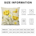thumbnail image 5 of Creowell Flowers Butterflies Pillow Covers Zipper Closure Square Design Short Plush Pillowcase for Couch Sofa Indoor Outdoor 1PC 20x20in, 5 of 5