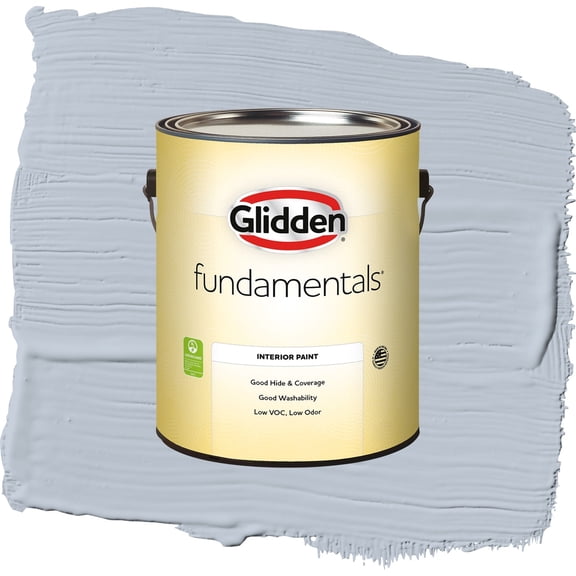 Glidden Fundamentals Blue Dolphin / Blue, Eggshell Interior Paint, 1 Gallon