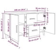 thumbnail image 4 of vidaXL Sideboard Brown Oak 100x36x60 cm Engineered Wood, 4 of 5