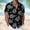 02 Black, variant on Hawaiian Shirt for Men Tropical Shirts Summer Beach Button-Down Short Sleeve Luau Aloha Floral Cruise Vacation Outfit White S