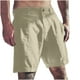 thumbnail image 2 of pstuiky Pantalones cortos casuales para hombre, Pantalones cortos deportivos transpirables de verano para hombre, de algodón y cáñamo con bolsillos para la playa Pantalones cortos cargo, 2 of 6