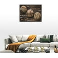 thumbnail image 2 of HFDF Baseball Wall Art Rustic Motivational Baseball Sports Pictures Wall Decor Baseball Poster Inspirational Quotes Canvas Painting Prints Modern Artwork Home Decor for Office Gym 20x16inch Framed, 2 of 6