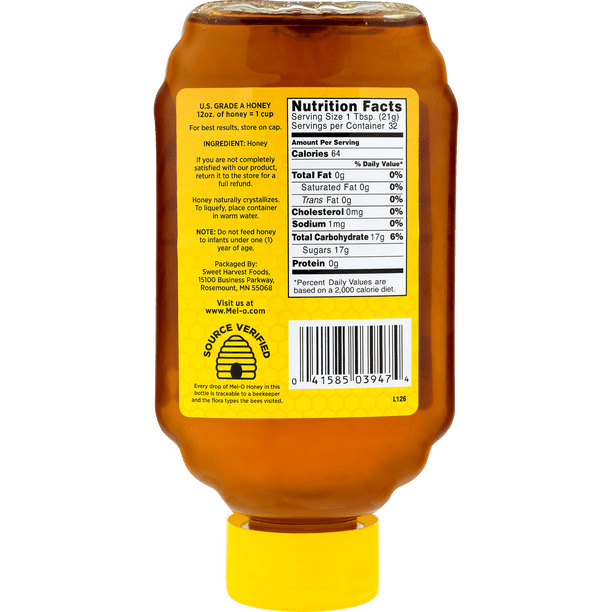 Melford Honey 4pk - Honey refills for grocery retail - Walmart