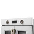 thumbnail image 5 of Forno Asti 30-Inch French Door Electric Wall Oven in White & Antique Brass, 3.68 cu. ft. True Convection, 3,600W, Air Fry, Sous Vide, Self-Clean, 5 of 10