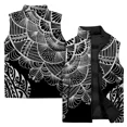 thumbnail image 4 of Agregue algodón y espese la ropa de hombre Chaleco cómodo y cálido contra el viento frío Chaleco con estampado solar elegante Chaleco protector contra el frío Chalecos para hombre, 4 of 5
