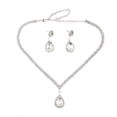 thumbnail image 1 of boda nupcial joyería cristal Rhinestone colgante collar pendiente Hugo Pendientes de collar de boda, 1 of 10