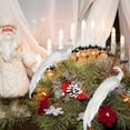 thumbnail image 2 of Simulation Feather White Pearl Peacock Artificial Simulation Foam Bird Home Decor 6Pcs, 2 of 10