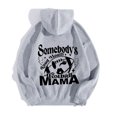 thumbnail image 5 of WEAIXIMIUNG Sweat à Capuche Rouge pour Femmes, Imprimé Lettre de Football (Style 4), 5 of 5
