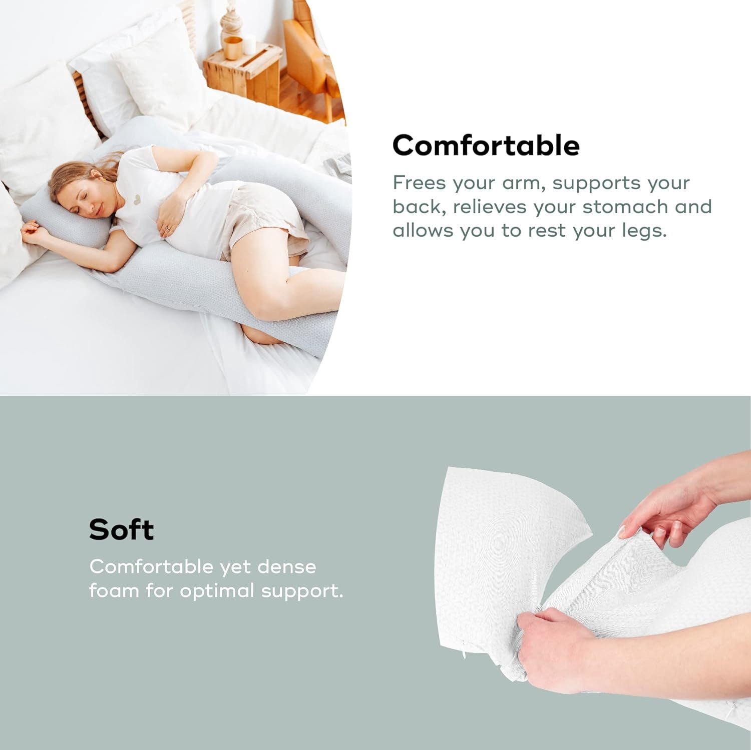 Large Wraparound Pregnancy Breastfeeding Pillow B LOVE XL