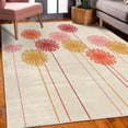 thumbnail image 3 of Dandelion Decorative Rug, Abstract Wildflower Silhouettes Botanical Inspirations Meadow in Summer Season, Quality Carpet for Bedroom Dorm and Living Room, 6 Sizes, Mustard, by Ambesonne, 3 of 4