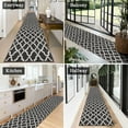 thumbnail image 5 of Yamaziot 2.7'x12' Runners Rug for Long Hallways, Runners Rugs for Floor Mat, Non Slip Washable Black Runner Rug Carpet, 5 of 9