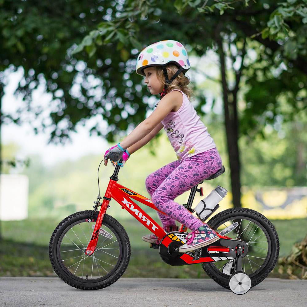 Details about    14" 16" Kids Bike Bicycle Adjustable Seat With Pedal Training Wheel Boy Girl US 