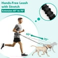 thumbnail image 2 of PetAmi Heavy Duty Hands Free Dog Leash, Adjustable Waist Belt for Large Dog Walking Up to 125 lbs, Bungee Leash for Pet Running, Hiking, Reflective Safety for Jogging, Biking, Grey Handle, 2 of 8