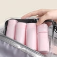 thumbnail image 4 of KRYVN 5-Pack Travel Toiletry Bottles Set, TSA Approved Leak Proof Silicone Liquid Containers with Clear Bag, 100ml/80ml/50ml Refillable Dispensers for Shampoo Conditioner Lotion, 4 of 12