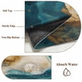thumbnail image 6 of 5'x7' Area Rugs, Teal Brown Indoor Outdoor Area Rug for Living Room Bedroom, Modern Art Water Ripple Abstract Washable Bathroom Rugs Kitchen Floor Carpet Mats Home Decor Aesthetic, 6 of 8