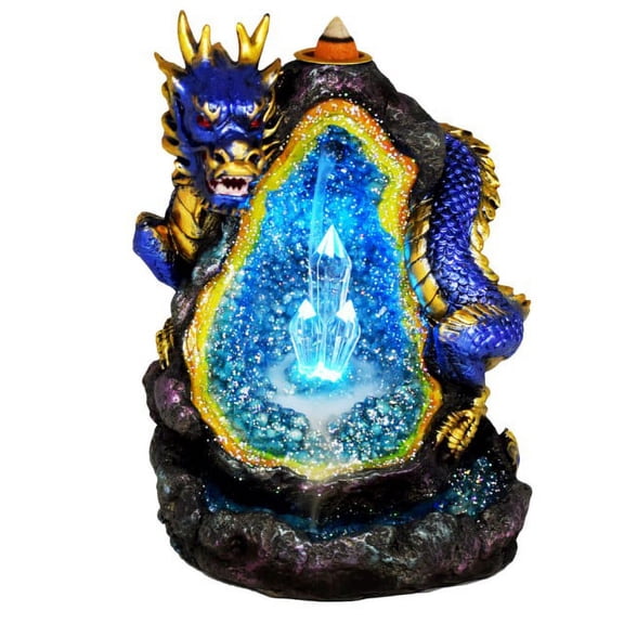 Chinese Dragon Backflow Burner w/ LED Lights - 6.5"