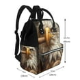 thumbnail image 2 of Pofeuu Funny Bald Eagle Print Diaper Bag Backpack, Multifunction Travel Pack Maternity Baby Changing Bags, Large Capacity, Waterproof, 2 of 6