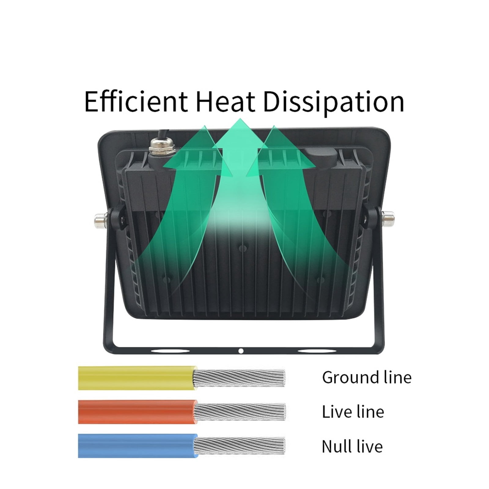 300W 200W 100W LED Flood Light 10W 20W 30W 50W High Brightness IP68 Waterproof Outdoor Lighting LED Spotlight Wall Floodlights ,Easy to Install