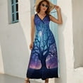 thumbnail image 2 of Tree with Life King Size Sleeveless Dress Dresses Summer Women Dresses Clothing Woman Dresses Dress, 2 of 7