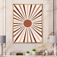 thumbnail image 2 of Designart 'Radiant Geometric Sun' Modern Framed Canvas Wall Art Print, 2 of 5
