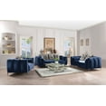 thumbnail image 2 of Acme Sofa with 5 Pillows in Blue Velvet Finish 50435, 2 of 2