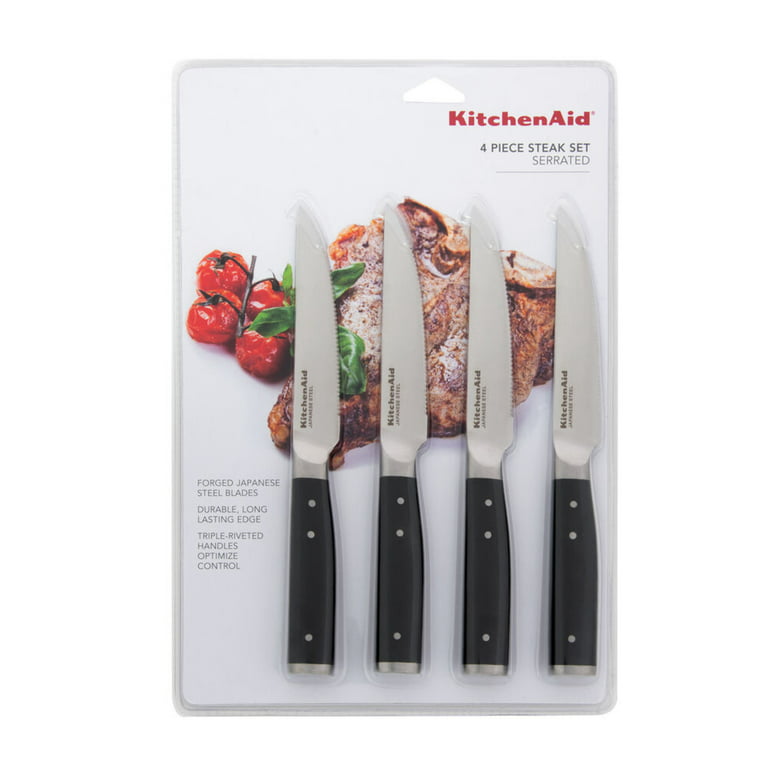 KitchenAid Gourmet Forged 4-Piece 4.5 Steak Knife Set | Serrated