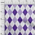 thumbnail image 2 of oneOone Viscose Chiffon Dark Purple Fabric Check Argyle Sewing Craft Projects Fabric Prints By Yard 42 Inch Wide, 2 of 5