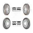thumbnail image 1 of Transit Auto Front Rear Coated Disc Brake Rotors and Ceramic Pads Kit for Car Ford Explorer Sport Trac Mercury Mountaineer KGC-100933, 1 of 11