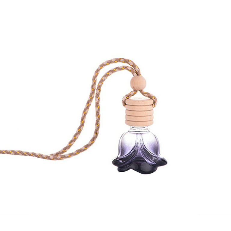 Car Air Freshener Perfume Bottle,1 Pc Empty Hanging Diffuser Bottle Auto  Ornament Essential Oils Diffuser Pendant For Home And Car 