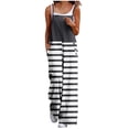 thumbnail image 2 of Styesk Pantalon pour Femmes Mode Décontractée Ample Imprimé Poches Sans Manches Combinaison à Bretelles, 2 of 6