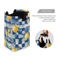 thumbnail image 3 of Yayeee Freestanding Laundry Hamper with Handle Collapsible Large Storage Basket for Clothes, Retro Plaid Lemon, 3 of 7