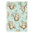 thumbnail image 2 of WOBOGO Cute Sloth Sitting on Tree Pattern Notebook College Horizontal Grid Paper Ink Spill Resistant Water Resistant Cover 8.3x5.7x0.4in, 2 of 8